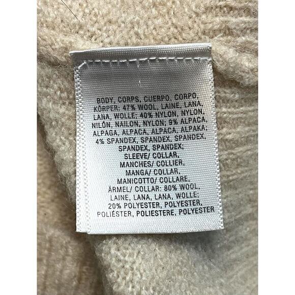 Anthropologie Moth Alpaca Wool V Neck Sweater Size XS Womens - Picture 7 of 8